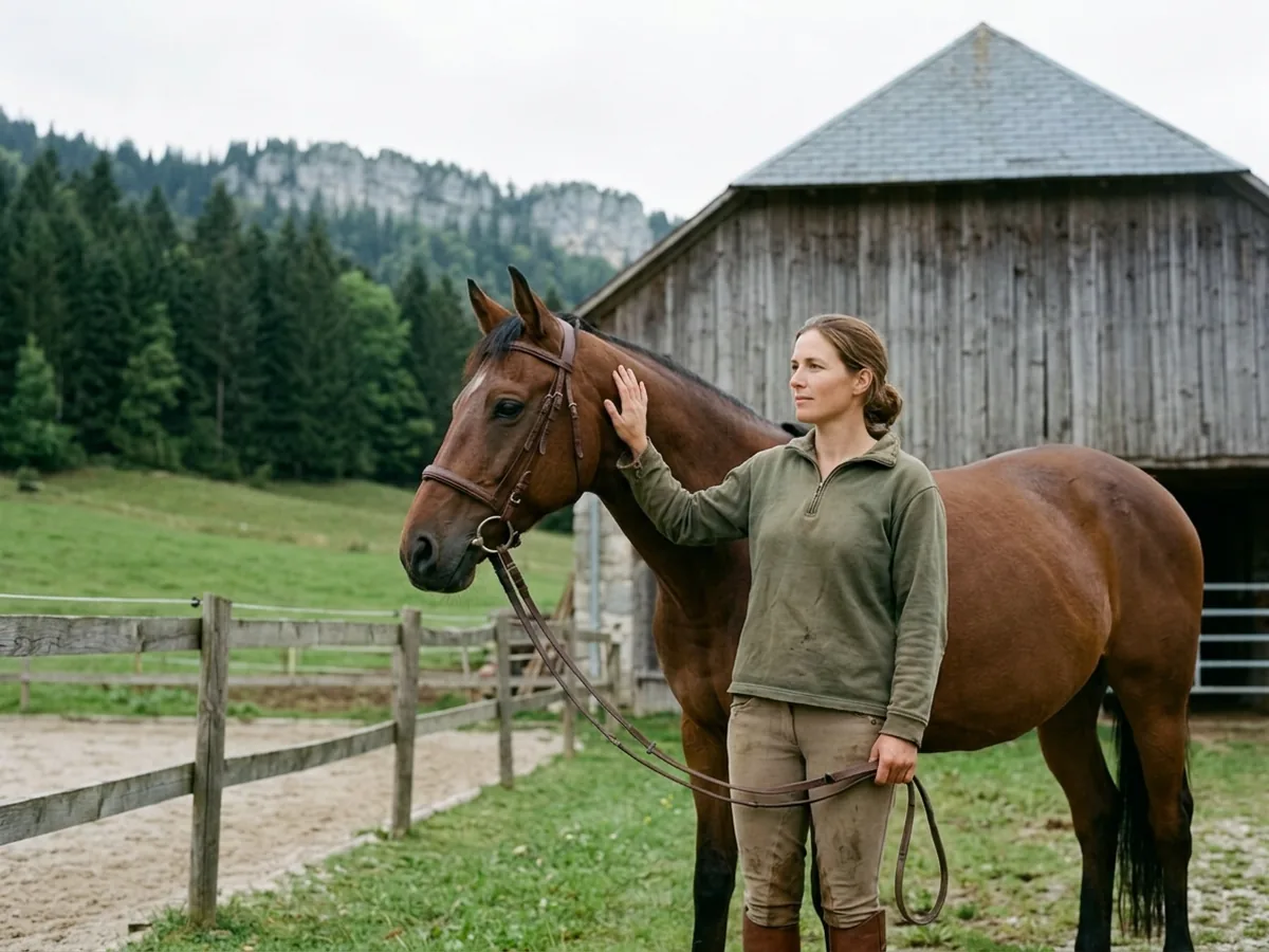 Cours d'équitation à Allevard, Isère
