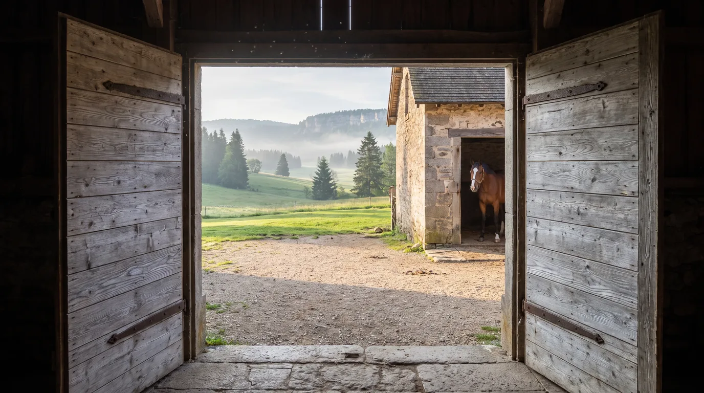 Entrée, Poney Club du Bréda Allevard, centre équestre à Allevard