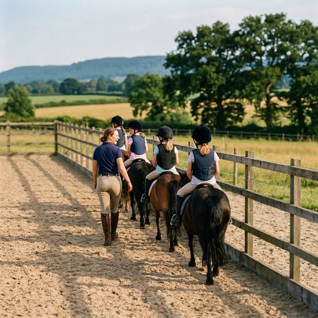 Cours de poney à Allevard, Isère